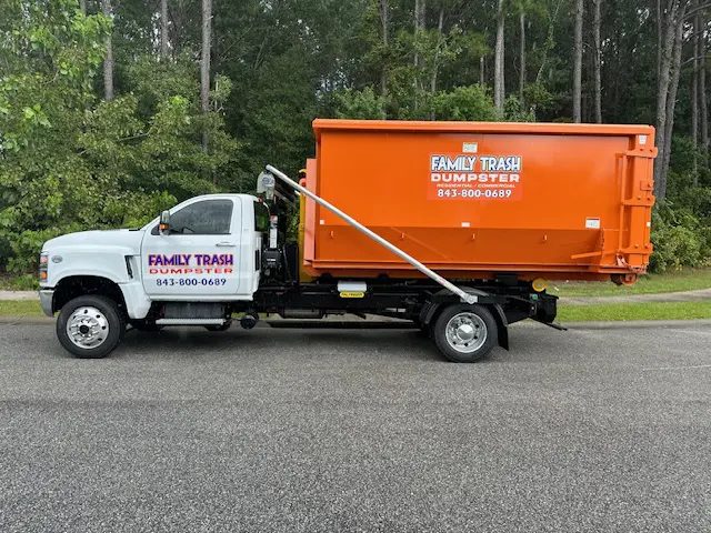 Family Trash 17-yard roll-off dumpster